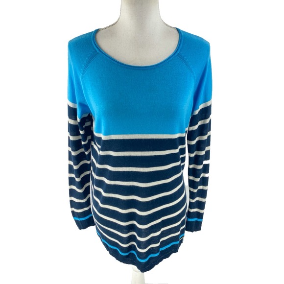 Dubarry of Ireland Women 8 US Colorblock Striped Bamboo Cashmere Nautical Stripe - Picture 1 of 12
